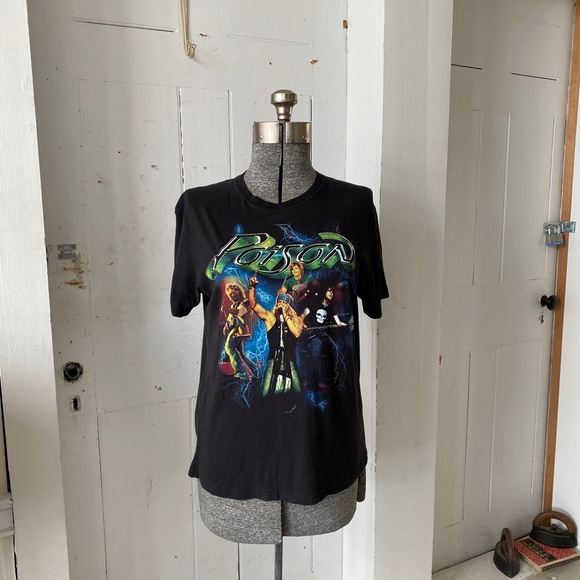 2012 Poison Graphic Concert Tour Tee Shirt Med - Picture 2 of 7